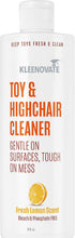 Kleenovate Toy & Highchair Cleaner, Fresh Lemon Scent Gentle on Baby Surfaces, Tough on Mess Bleach & Phosphate Free