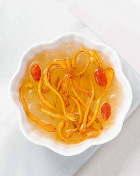 HOLFLYING 4.0 oz, Immunity, Dried Whole Cordyceps Mushroom - All-Natural Cordyceps for Health, and Vegan Recipes, No