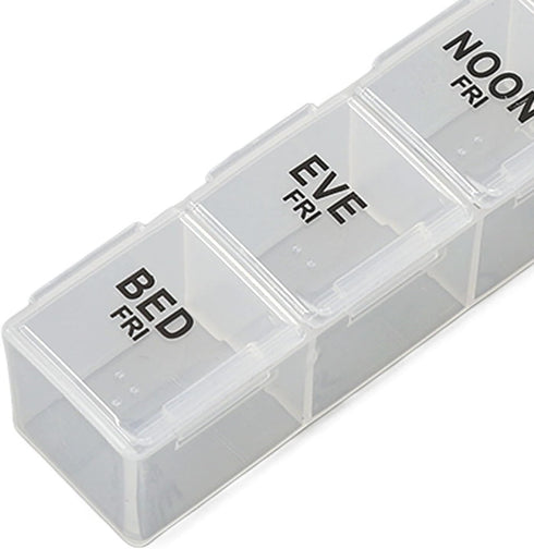 Zoeyilan 14 7 Pcs Weekly Monthly Pill Organizer, Big Compartment Pill Case, Day Pill Boxes and Organizer for Fish Oil