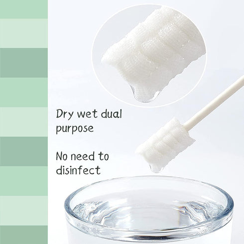 Baby Oral Cleaner Tongue Cleaner for Newborns 0-3 Months, 102Pcs + 1 Finger Toothbrush with Cases