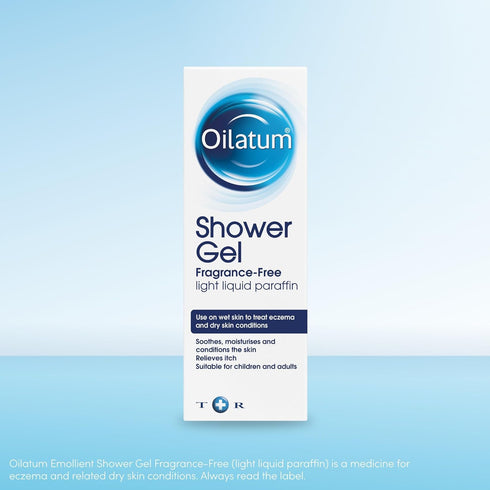 Oilatum Shower Gel, Fragrance Free, to Treat Dry Skin & Eczema, 150ml
