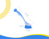 Plastic Long Handled Scrubbing Brush with Suction Cup, Durable Bristles, Assorted Colour, Pack of 3