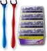 Evolutionary Clean Dental Flossers - Kit of Refills Plus Long Handle (2 Handles + 200 Refills)