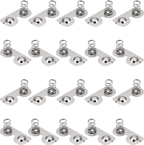 Fielect 50Pcs AA Battery Spring Plate, Positive Negative Conversion Spring Contact