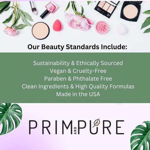 Prim and Pure Mineral Gift Set with Unicorn Mirror, Kids Eyeshadow Makeup Kit, Organic & Natural, Made in USA
