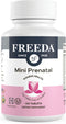FREEDA Mini Prenatal Vitamin - 120 Kosher Prenatal Tablets with Iron, Folic Acid, Vitamin D for Pregnant Women