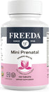 FREEDA Mini Prenatal Vitamin - 120 Kosher Prenatal Tablets with Iron, Folic Acid, Vitamin D for Pregnant Women
