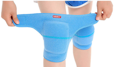 JUMISEE Kids Adjustable Knee Pad, 2PCS Anti-Slip Padded Sponge Knee Brace for Football, Volleyball, Dance, Sports