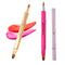 Lip Applicator Brush - 3 Pack Professional Retractable Dustproof Lip Brush for Lipstick and Lip Gloss