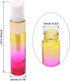 14Pcs 10ml (1/3 oz) Yellow Rose Gradient Color Spray Bottles Glass Vials Tube Perfume Atomizer Refillable Makeup Travel Fine Mist Sprayer Bottle Containers for Cosmetic Skincare, Gold Cap by Newzoll