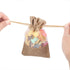 CCINEE 24PCS Burlap Drawstring Gift Bag, 4x6 Inch Mesh See Through Pouch for Jewelry, Wedding, Baby Shower Favors