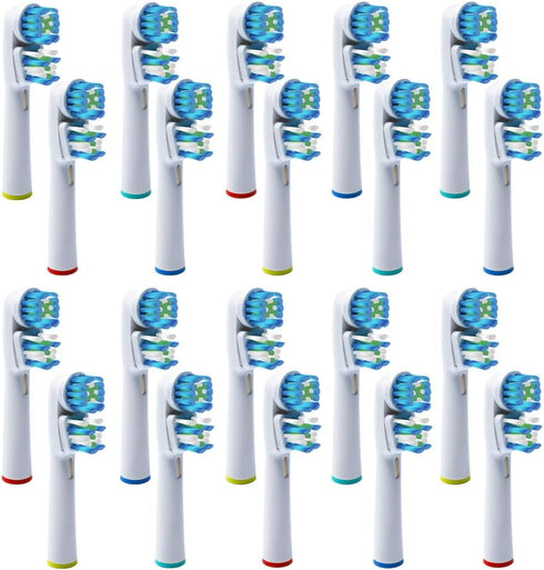 Double Clean Brush Heads, Compatible with Braun Oral-B Dual Clean Electric Toothbrush