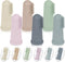 Baby Toothbrush Set, 6 Pcs Soft Infant Finger Toothbrush with 6 Boxes, Silicone Baby Tooth Brush for 0-12 Months