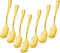 Qeirudu 4 Inch Gold Plastic Mini Spoons, 100 Pack Heavy Duty Disposable Dessert Spoons for Party, Appetizers