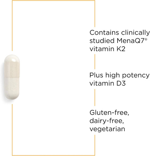 K2 D3 60 Count (60 Integrative Therapeutics + - Supplement for Heart Health & Bone Strength* - Daily Vitamins