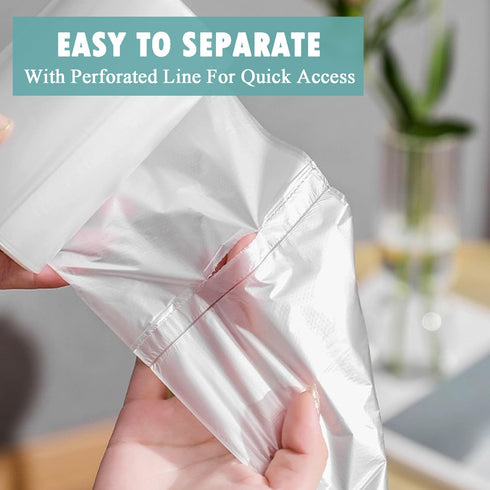 Small Trash Bags 4 Gallon - 105 Count, Unscented Mini Garbage Bags for Bathroom Trash Can Liners