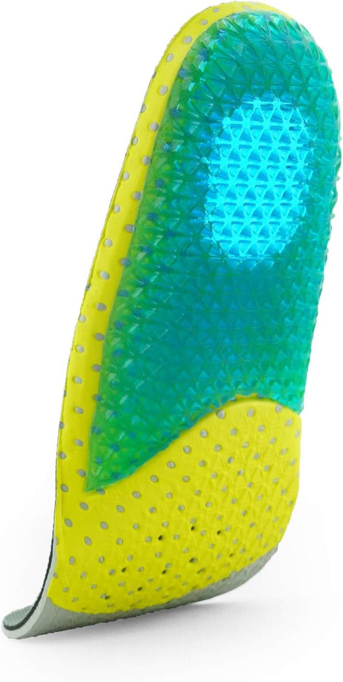 Kids Running Gel Insoles, Shock Absorbing Arch Support Silicone Material, Big Kid US 3.5-4