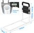 Josmimic 300LBs Bed Rails for Elderly Adults Safety - Adjustable Flat-Tube Design Bedrail for seniors with Storage