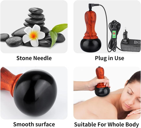 VEXIGO Electric Massager Gua Sha Hot Stone, Scraping Back Heat Massage Tool Scraping Your face Massage Relax The Skin