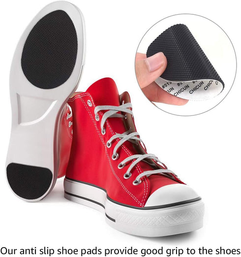 Non-Slip Shoe Pads (4 Pairs) - High Heels Anti-Slip Shoe Grips, Adhesive Sole Protectors