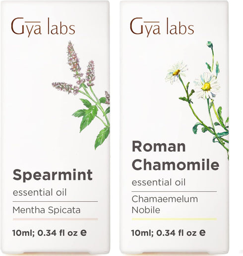Spearmint Essential Oil for Diffuser & Chamomile Essential Oil for Diffuser Set
