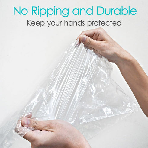 50 Pack Waterproof Arm Cast Cover for Showering, Long Arm Cast Protector Gloves for Wound Care, Disposable