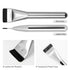 Ultrathin Foundation Brush for Liquid Makeup - Premium Flat Spatula Brush for Blending Cream (Silver)