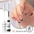 RARJSM Nail Art Gel, Liner Gel Polish Set 2Pcs, Black White Nail Design Polish for Home Salon DIY Manicure