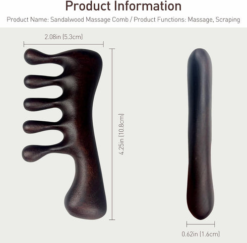 Jaasuee Scalp Massage Comb Hair Growth Stimulating Wooden Scalp Massager Stress Relief Loc Comb Present for Women