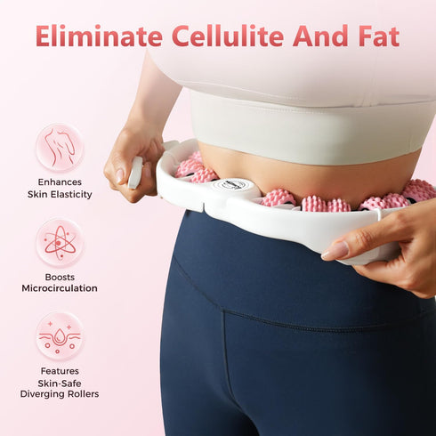 VOMLOR Cellulite Massage Roller - Lymphatic Drainage Tool for Deep Tissue Fascia Massage - Muscle Roller for Legs
