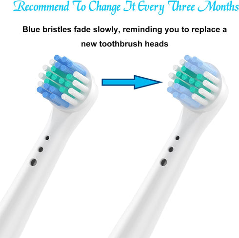 Replacement Toothbrush Heads for Oral B Electric Precision Clean, Compatible with Oralb Brush Heads - 16 Pack