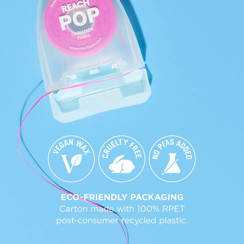 Reach POP Dental Floss 55YD | Cinnamon