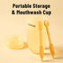 Silicone Baby Toothbrush & Tongue Cleaner, Infant Toothbrush 0-6 & 6-12 Months, Baby Oral Cleaner