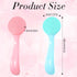Silicone Manual Facial Cleansing Brush Skin Friendly Scrubber for Exfoliating, Massaging, and Makeup Removal