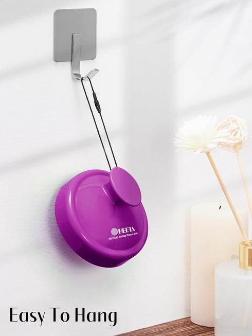HEETA Hair Scalp Massager for Hair Growth, Shampoo Brush with Soft Silicone Bristles for Dandruff Removal