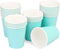25 Pack 8 oz Disposable Paper Cups, Light Blue Paper Coffee Cups for Hot/Cold Beverages, Suitable for Offices