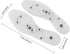 Oumers 3 Pairs Acupressure Magnetic Massage Insoles - Transparent Foot Therapy Reflexology Shoe Insoles (US M:8-11