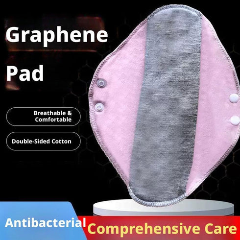 QHUDLV 3PCS Graphene Reusable Incontinence Pads, Reusable Leak-Proof & Waterproof Absorbent Pad, Washable in-Continence