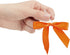 Bright Creations 100 Pack Orange Twist Tie Bows for Treat Bags - 3" Small Satin Ribbons for Craft Decoration and Gift