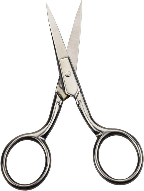Professional Grooming Scissors for Facial Hair Removal, Stainless Steel Fine Straight Tip Scissors for Men