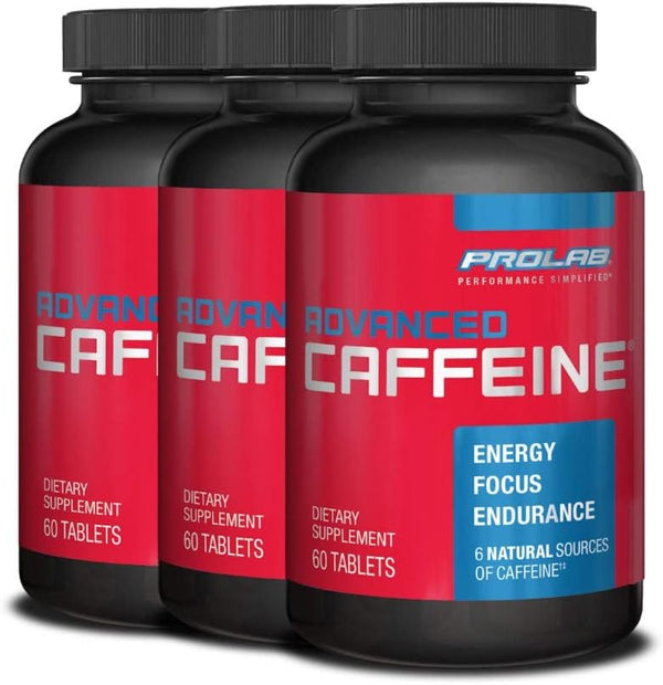 ProLab Nutrition Advanced Caffeine 200mg, Fast-Acting Natural Caffeine Tablets with Green Tea Extract, Clean Energy,