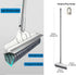 2 in 1 Cleaning Scrub Brush - V-Shape Stiff Bristle Floor Scrub Brush with Long Handle and 120° Rotating Squeegee
