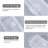 Toothbrush Travel Case 2 Pack, Clear Plastic Holder for Toothbrush & Toothpaste, Portable Size 7.87 x 1.85 x 1.18”