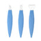 Pedicure Knife Set for Feet, 3Pcs Stainless Steel Tools for Ingrown Toe Nail, Callus Remover Kit (Dark Blue Suit)
