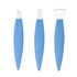 Pedicure Knife Set for Feet, 3Pcs Stainless Steel Tools for Ingrown Toe Nail, Callus Remover Kit (Dark Blue Suit)