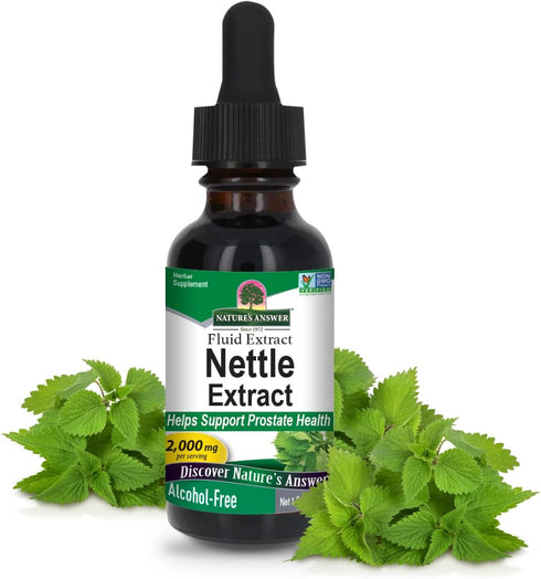 Nettle Leaf Extract, Nature's Answer, 1oz, Prostate Support, Non-GMO, Gluten-Free