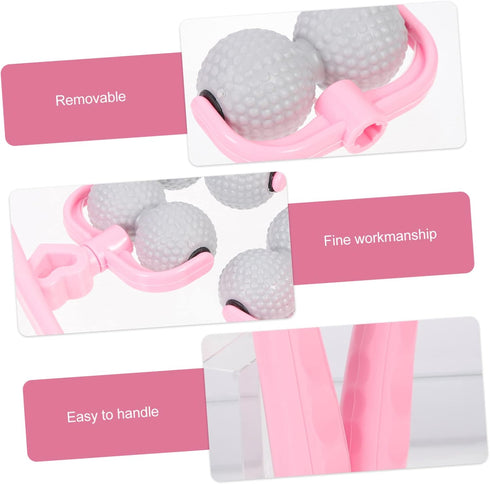 ORFOFE Handheld Manual Neck Massager with Six Firm Balls for Targeted Shoulder Relaxation Portable Deep Tissue Massage