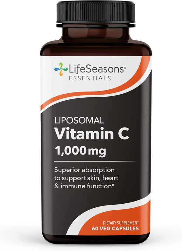 LifeSeasons Essentials Liposomal Vitamin C Supplement | Supports Skin, Heart & Boosts Immunity, Enhances Collagen