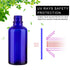 Hydior 2oz Small Fine Mist Spray Bottles for Essential Oils, Blue Glass Spray Bottle 3 Pack