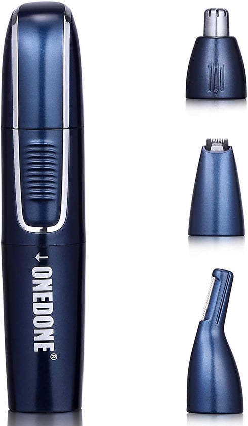 ONEDONE Nose Hair Trimmer, 3 in 1 USB Rechargeable Ear Nose Hair Trimmer for Men